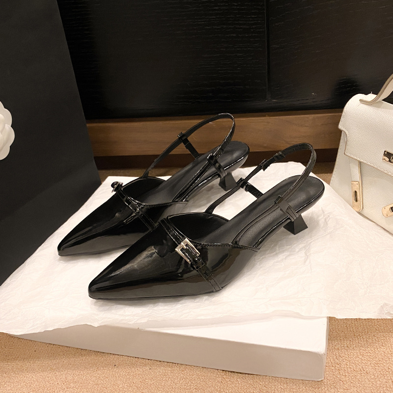 Free shipping designer Sandals for woman 2025 new summer sexy Stiletto Heel Solid Dress slippers