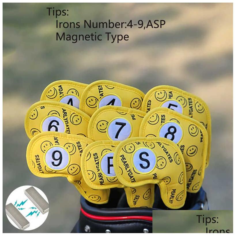 Other Golf Products Wood Iron Headcovers Set Pearly Gates Covers For Driver Fairway Hybrid Woods Irons Club Protector