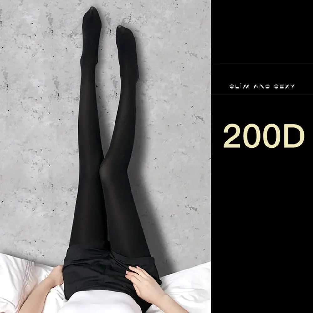 Thin Pantyhose Black Stockings Leggings Hosiery Slim Breathable See Silk Through Anti-hook Ultra Tights T250219