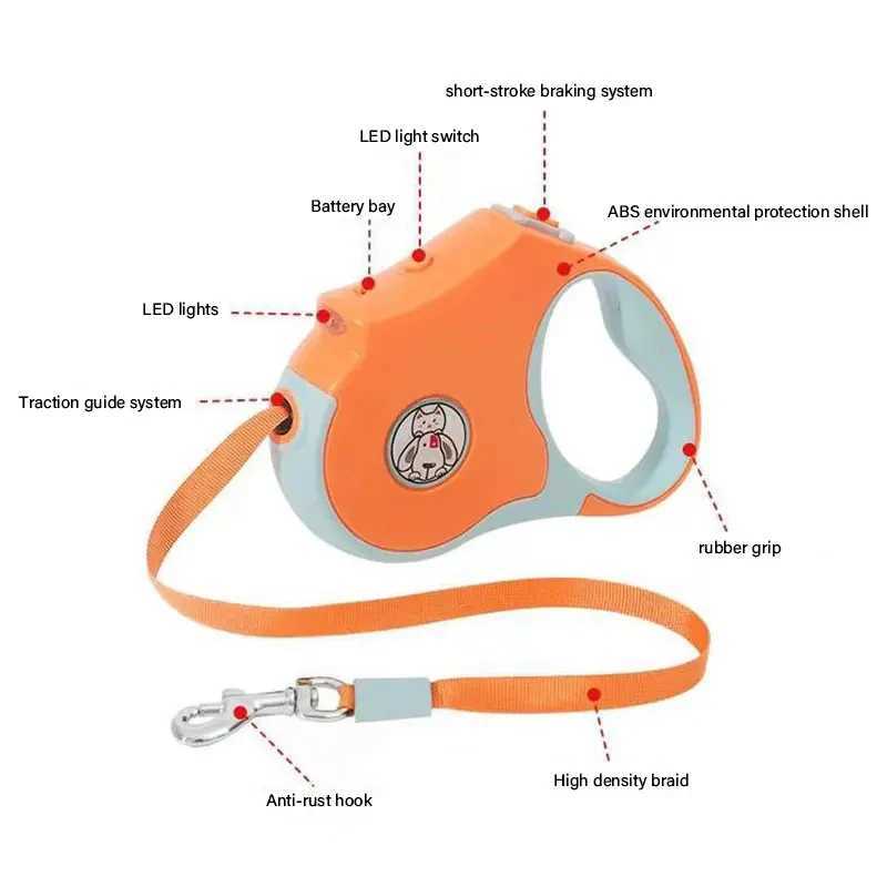 Dog Harness Leash Set Reflective Adjustable Dog Collar Dog Leash Small and Medium Dog Accessories Puppy Harness PomeranianXJ250218