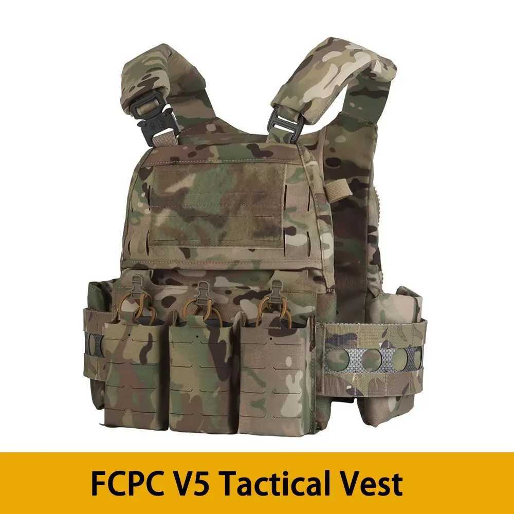 Vest Ferro Plate Carrier V5 FCPC Militar Vest Body Armor Portable MOLLE Systems Triple Magazine PouchXJ250219