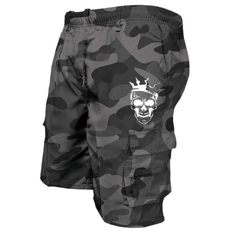 Men's Shorts New fashionable multi-pocket mens casual shorts fitness loose casual pants camouflage tactical shorts z250219