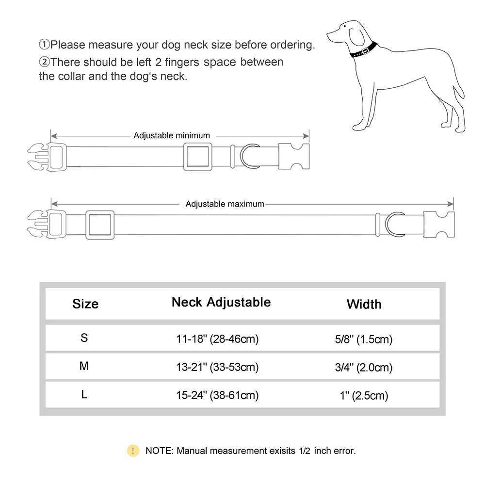 Personalized Dog Collar Nylon Printed Dog Collars Puppy Collars With Flower Accessories Custom Necklace For Small Large Dogs Pug W250219