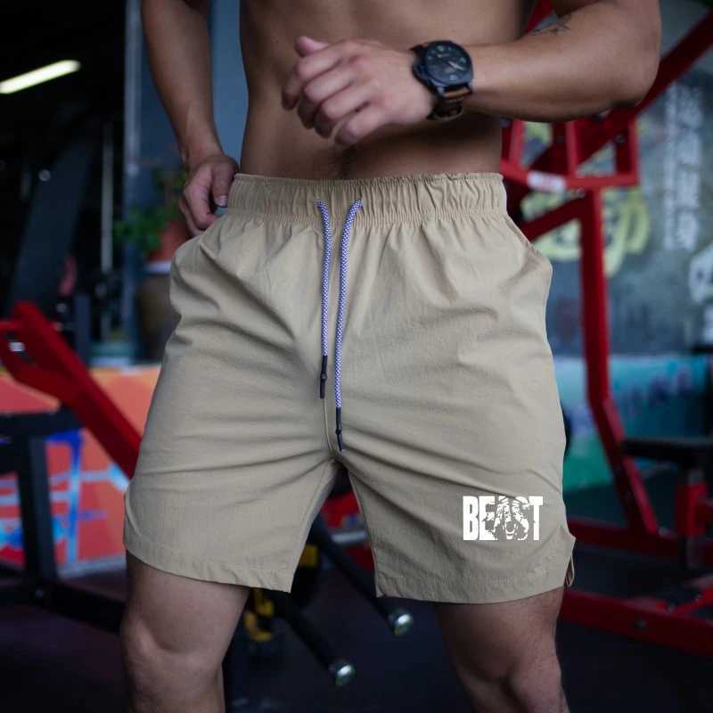 Men's Shorts 2024 New Summer Mens Shorts Quick Dry Nylon Fitness Training Running Sports Shorts Men Plus Size Workout Gym Short Pants z250219