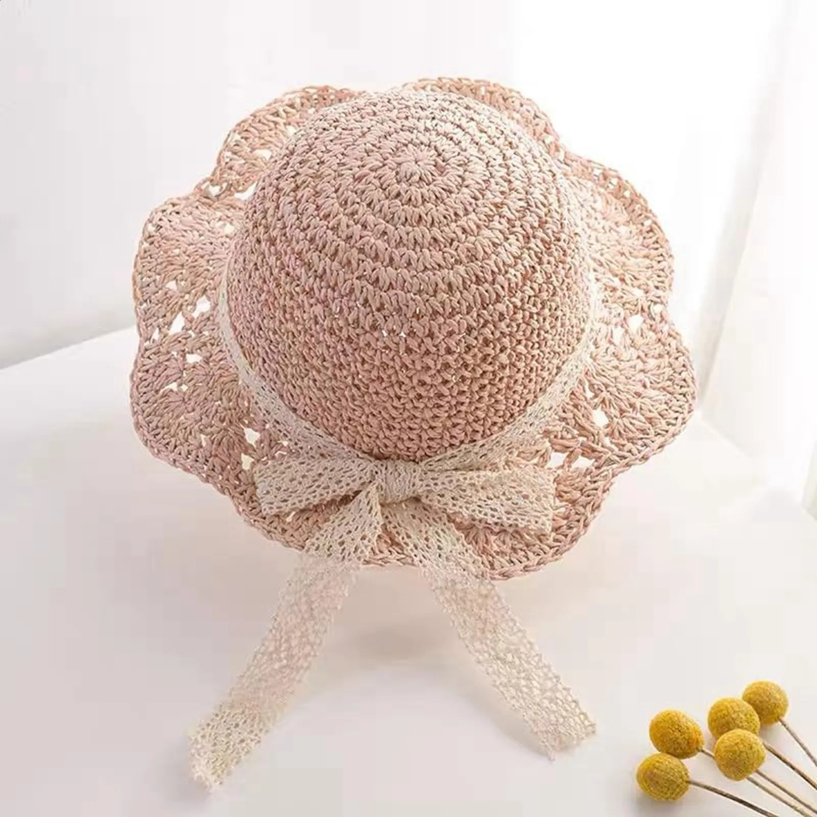 Lightweight Sun Hat For Children Infant Toddler Sun Hat Unisex Baby Spring/Summer Straw Hat With Wide Brim Toddler Girls Cap 250219