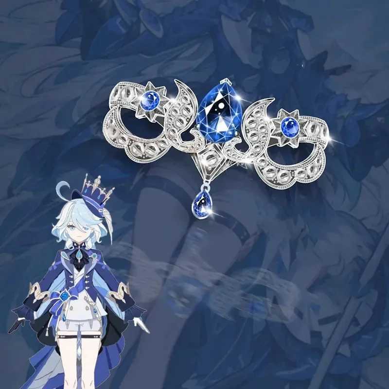 Anime Game Genshin Impact Fontaine Focalors Ring Unisex Adjustable Opening Pendant Rings Jewelry Party Accessories GiftsXJ250219
