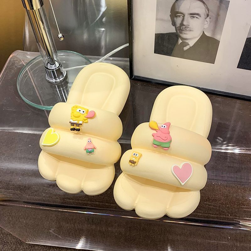 2025 hot new free shipping designer slippers for womens home slippers pink green yellow white Cute cartoon anti slip and anti odor soft bottom home sl