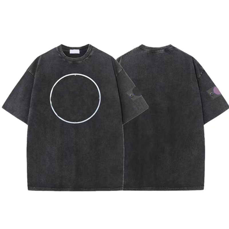 Designer Men's T-shirts Unisex Loose Fit Washable Tee Hip-hop Style new retro washed old graffiti loose versatile round neck short-sleeved T-shirt top 2121