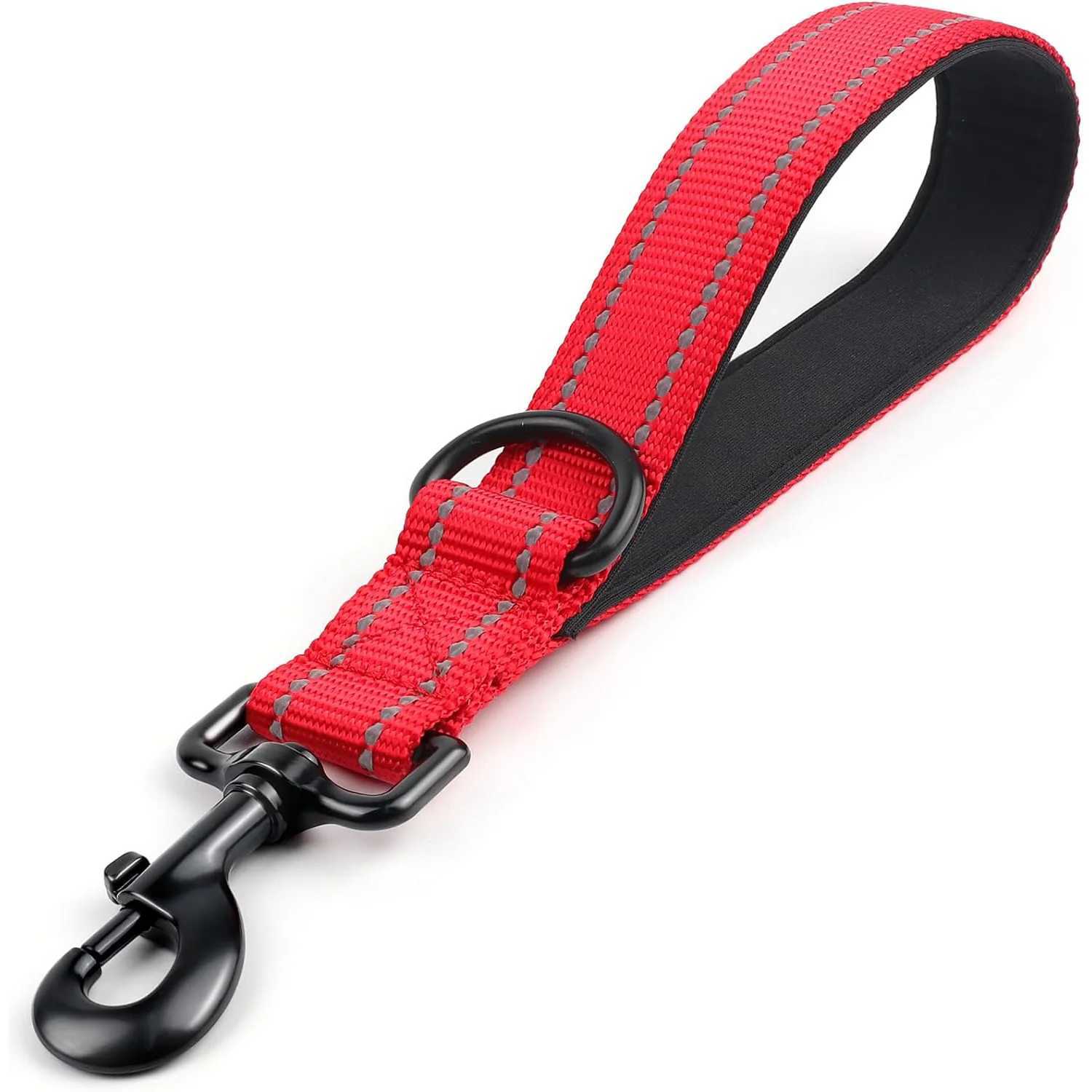 Taglory Short Dog Leash Traffic Padded Handle Heavy Duty Short Nylon Dog Lead For Training Control Reflective Threads Pet LeaXJ250218
