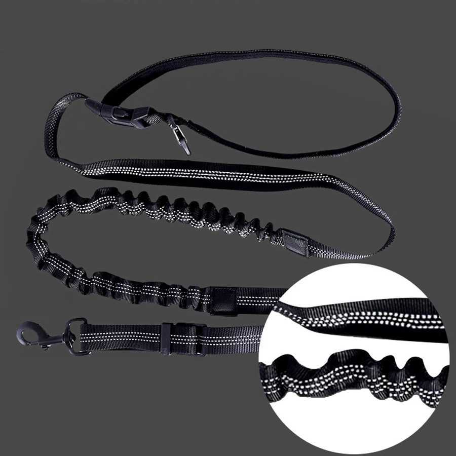 Elastic buffering explosion-proof flushing multifunctional dog walking chain dog traction rope pet supplies running ropeXJ250218