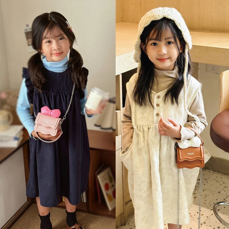 Kids Purses and Handbags Mini Crossbody Bag Cute Bow Little Girl Small Pouch Toddler Purse Hand Bag PU Children Bags 250219