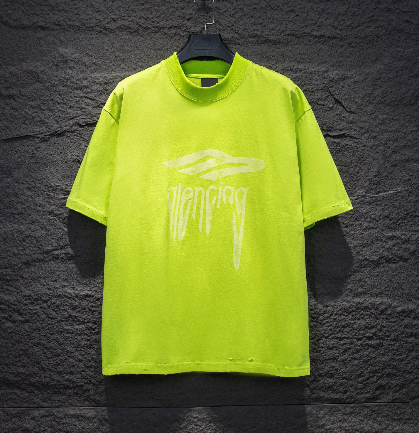 Men's Plus Tees & Polos letter knitted sweater in autumn / winter 2024 knitting machine e Custom detail crew neck cotton