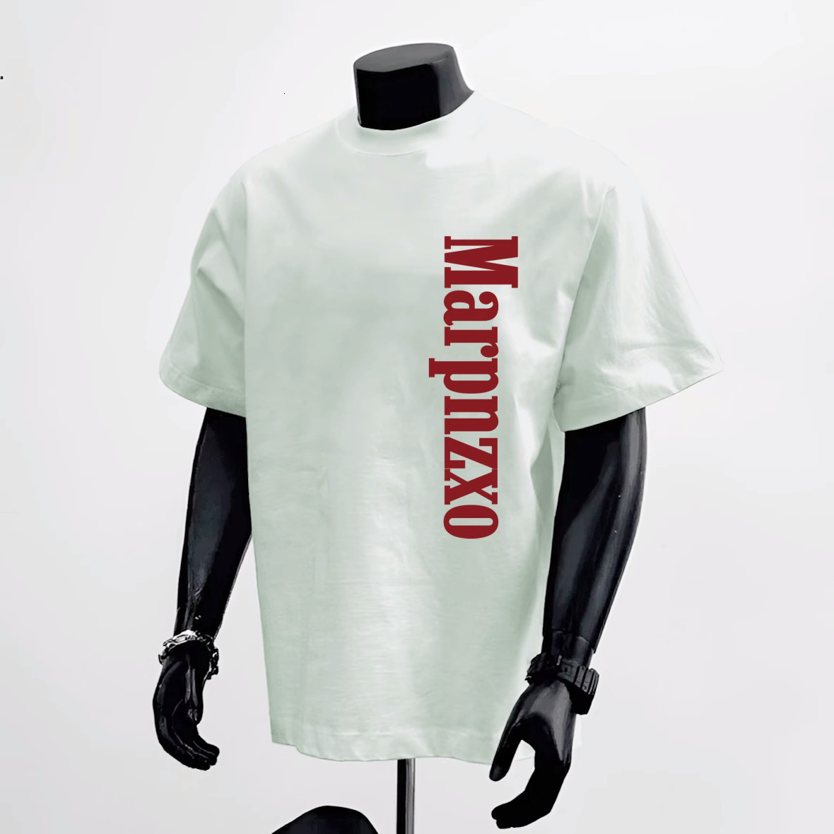 2025 New American Retro Casual Designer T-shirt Neutral Pure Cotton Short Sleeve T-shirt Personalized Printed Loose Sport Men's Short Sleeve Top