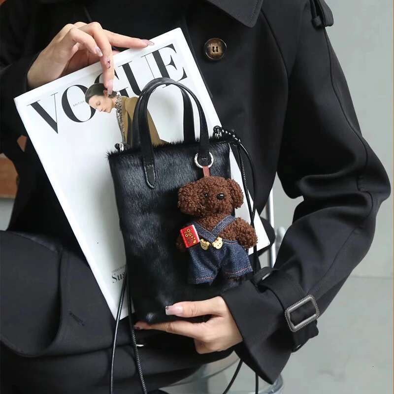 European And American Fashion High-End Horsehair Handbag Casual Versatile Mini Multi-Functional Shoulder Crossbody Bag For Women