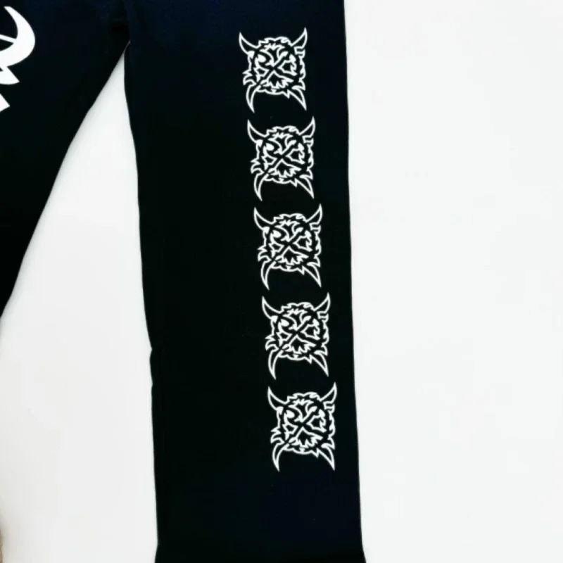 American retro sweatpants personalized print y2k high street mens parkour sports casual pants sweatpants 250214