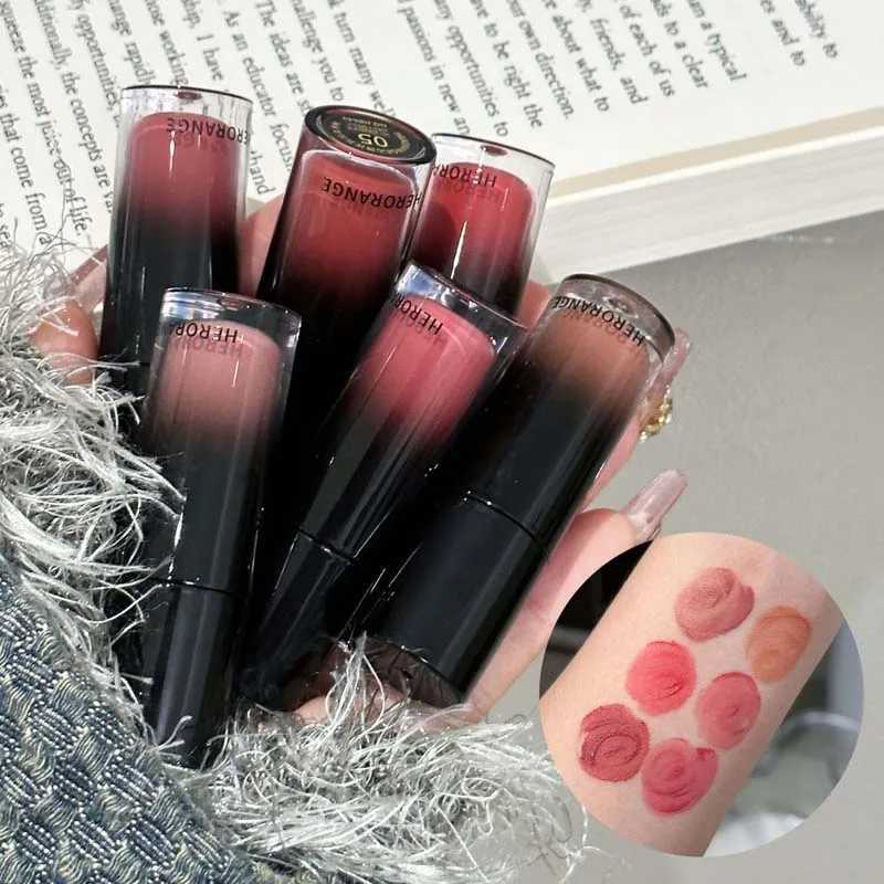 Low saturation mirror gloss lip gloss mirror Russet liquid lipstick moisturizing lip color natural nude lip makeupW250219
