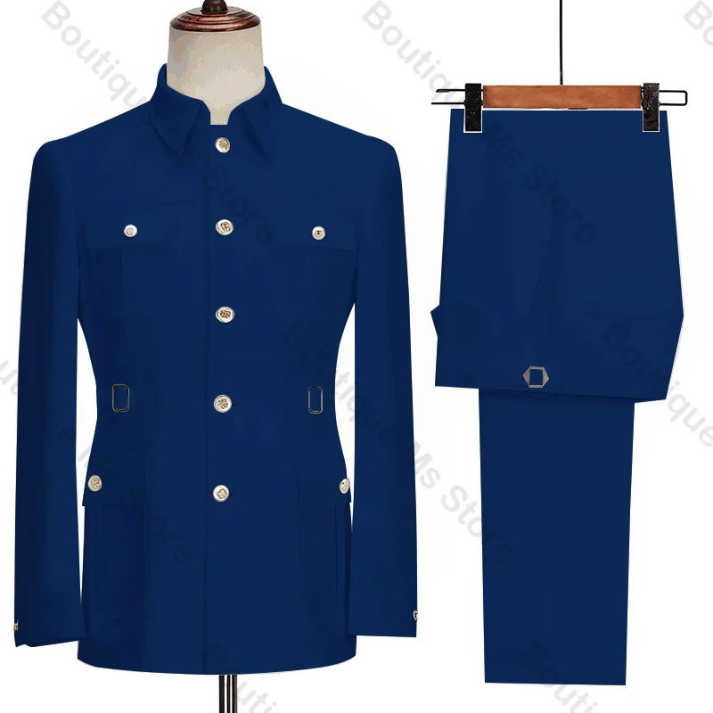 Multicolor Business Men Suits Regular Fit Custom Made Set Wedding Groom Prom Blazer Suit Male Clothing 2 Pieces Set 250213