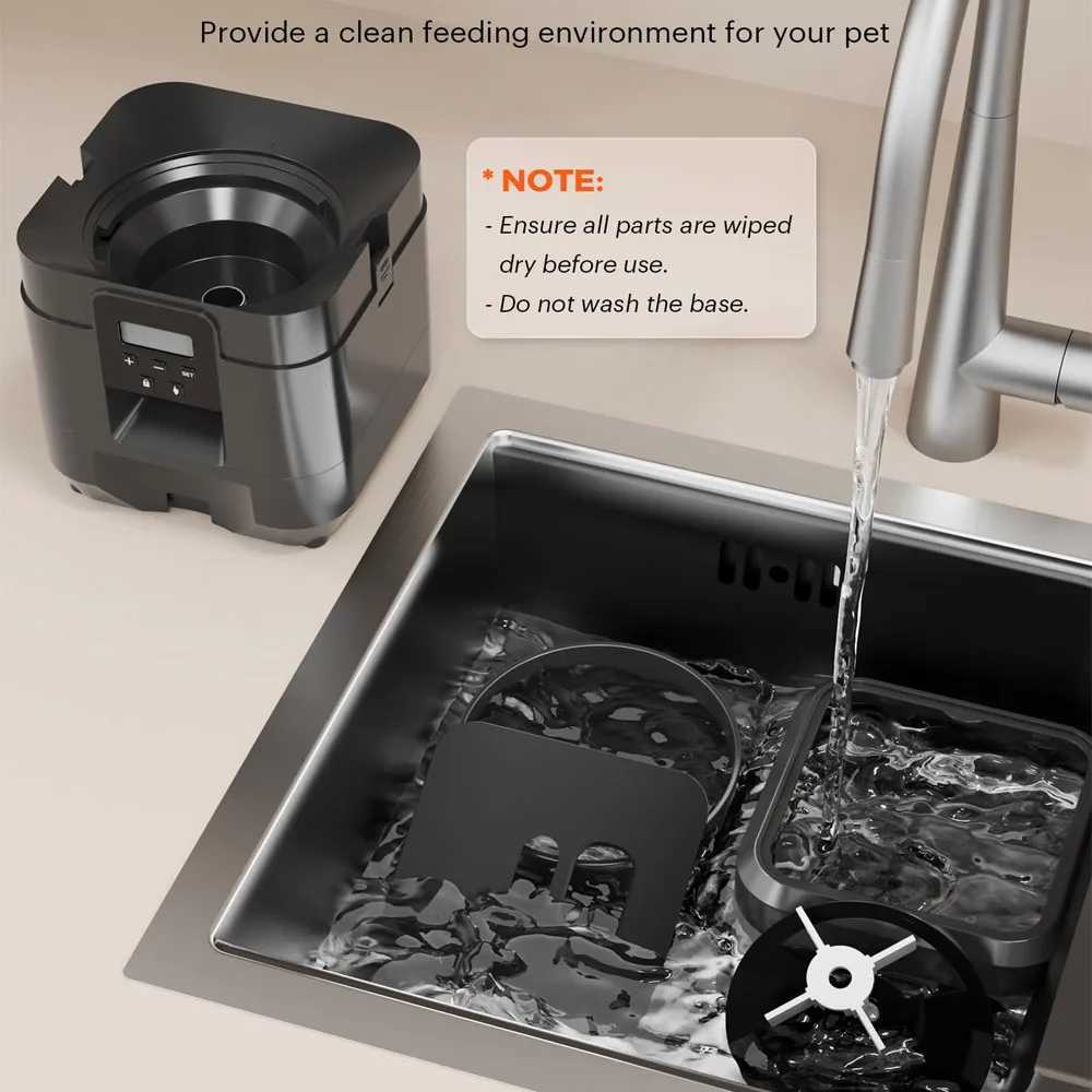 Dog Feeders Smart Pet Feeder Automatic Cat Feeder Dog Slow Food Machine With Timed Quantitative Automatic Cat Food Dispenser Cat Dog Bowl H250218