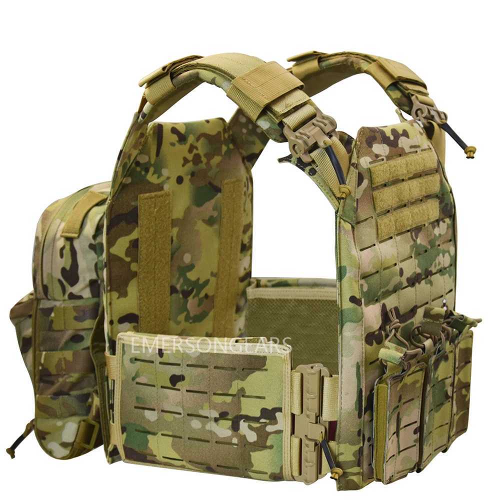1000 D Nylon Quick Release adjustable laser cutting vest with Hydration Backpack and triple magazine pouch Tatcial combat setXJ250219
