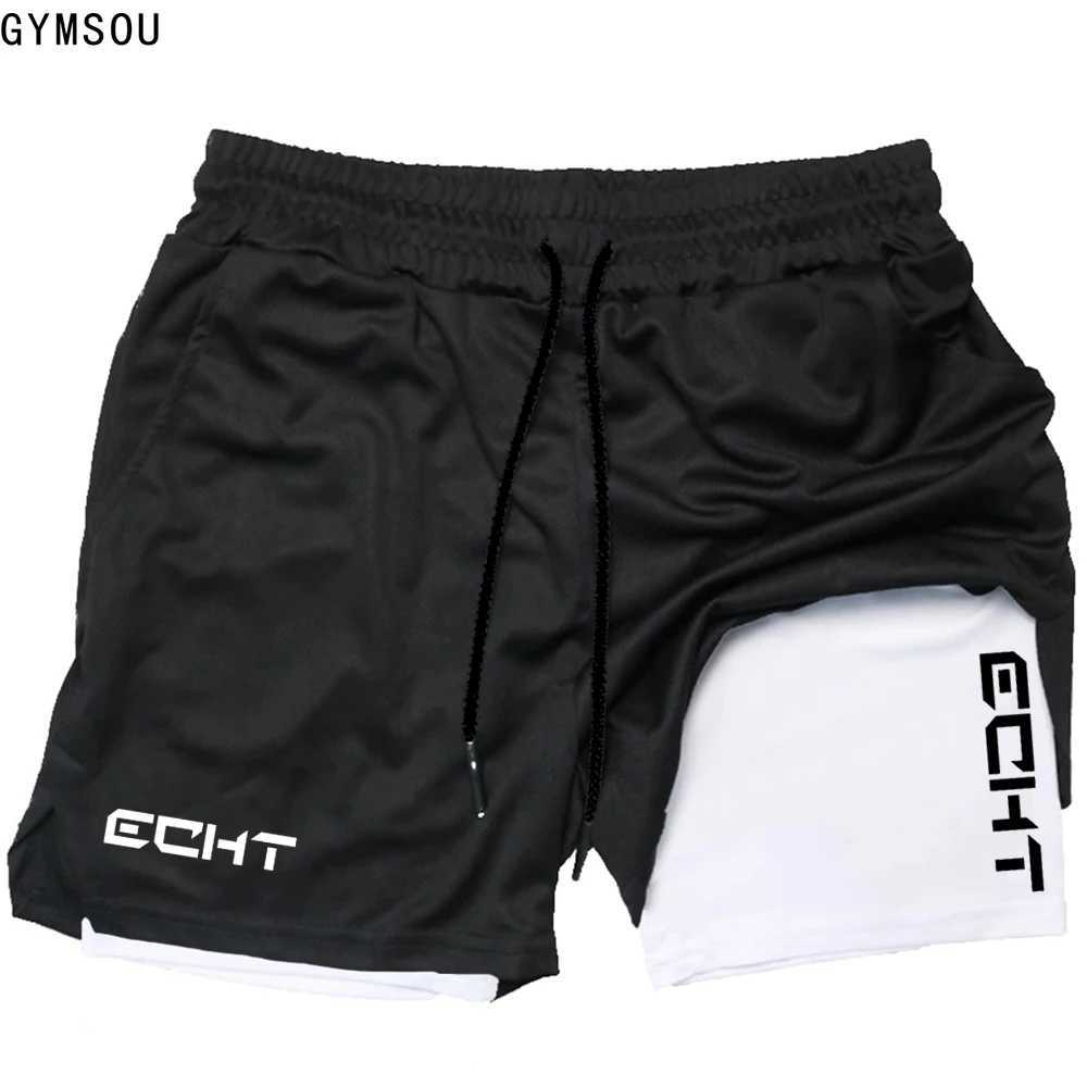 Running Shorts Men Gym Sports Shorts 2 In Quick Dry Outdoors Workout Training Fitness Jogging Short Pants Summer Men Shorts W250219