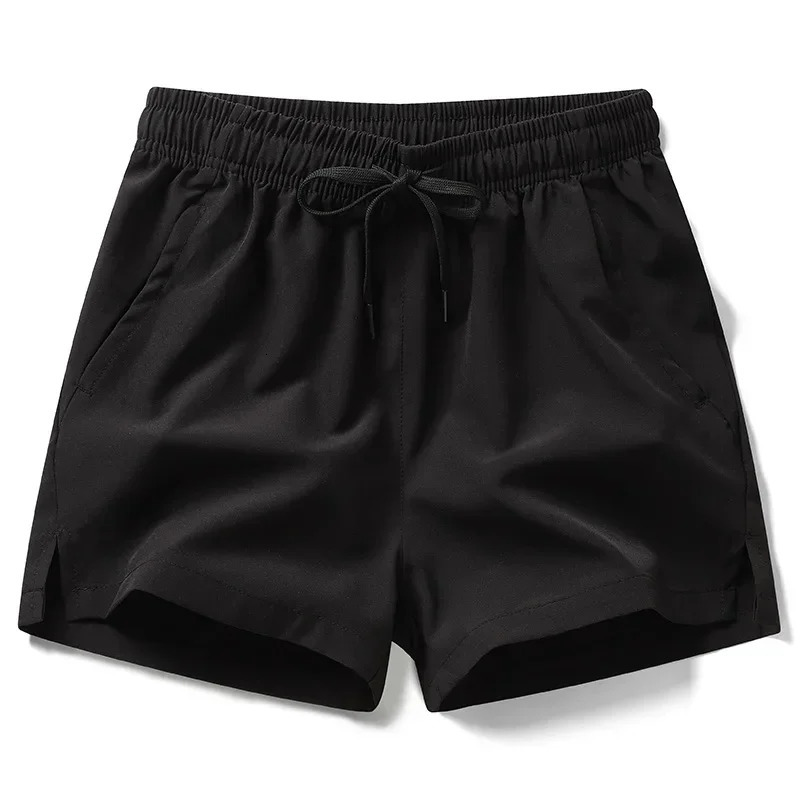 mens fitness lightweight sports pants summer casual pocket shorts basic solid color jogging beach 250219