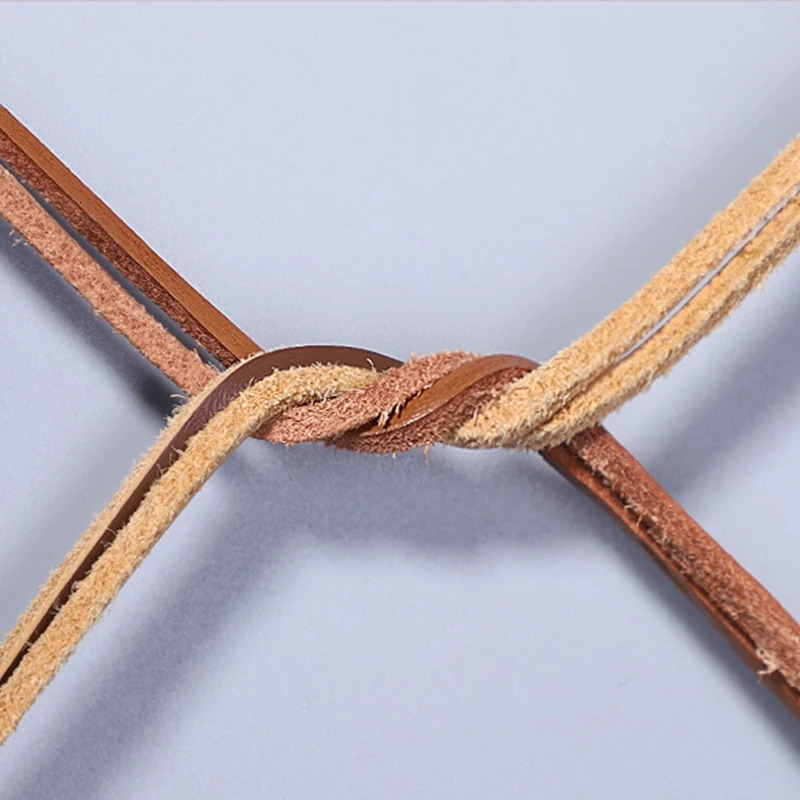 1 Pair Martin boots Shoelaces Square Leather Shoe Laces Solid Retro Men And Women Casual shoes 100CM Shoelace P5 250219