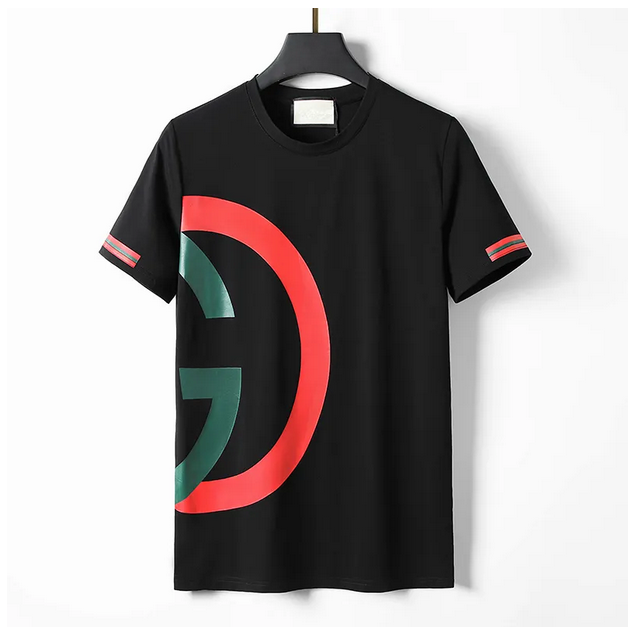 Designer Men's Tee shirts Fashion black and White Classic Brand Alphabet Print Casual Short Sleeve 100% Cotton Breathable Wrinkle Resistant King Size 3xl 2XL