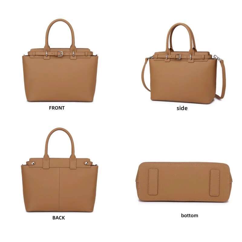 Genuine Leather Tote Bag For Women,Large Capacity, Style With Detachable Shoulder Strap,Fashionable Handbag & Purse