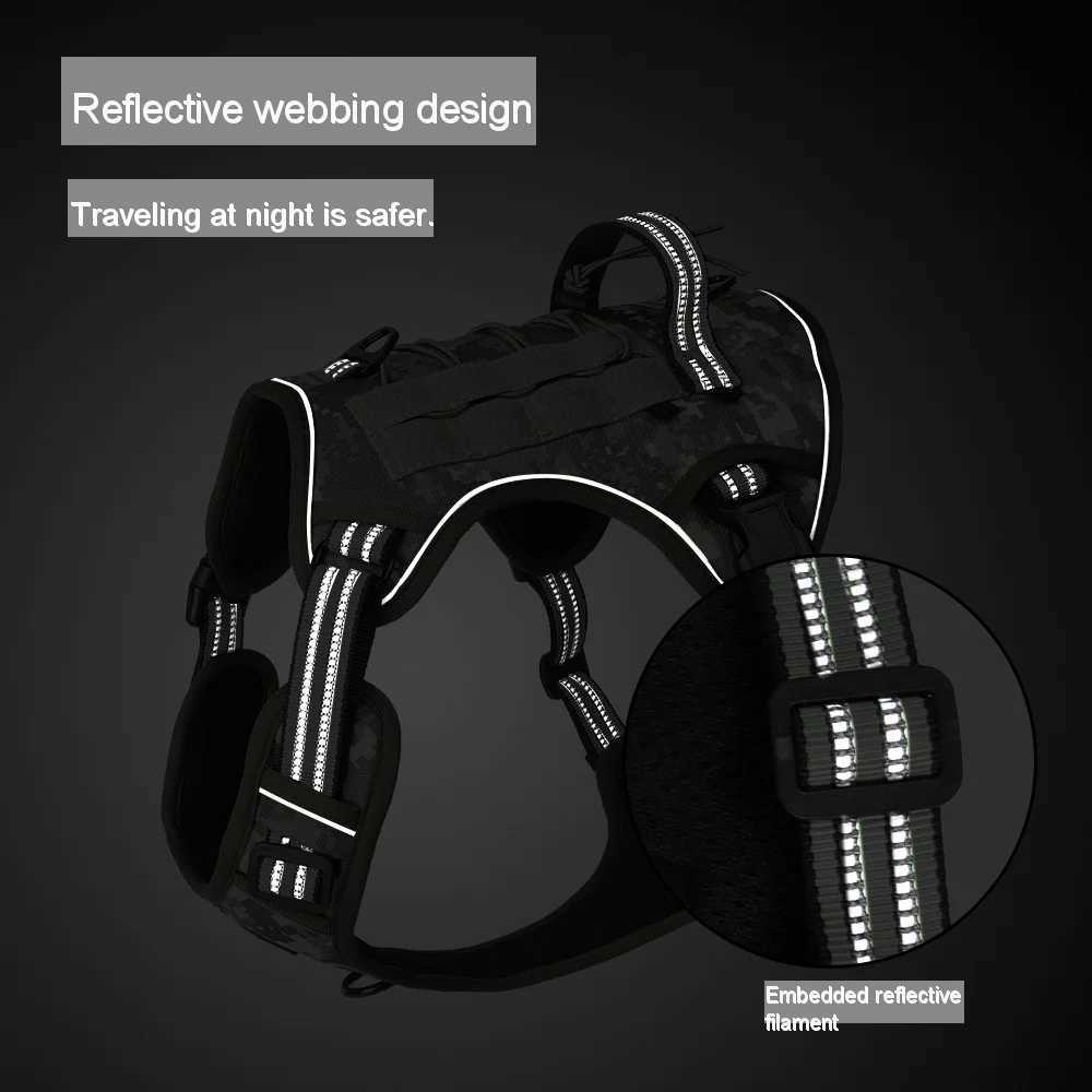 1pcs Pet Chest Strap Dog Tactical Chest Back Outdoor Medium Large Dog Vest Explosion proof Punching Strengthening chest and back W250219