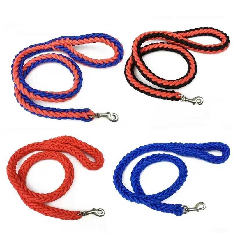 Nylon Dog Harness Leash For Medium Large Dogs Leads Pet Training Running Walking Safety Mountain Climb Dog Leashes Ropes supplyXJ250218