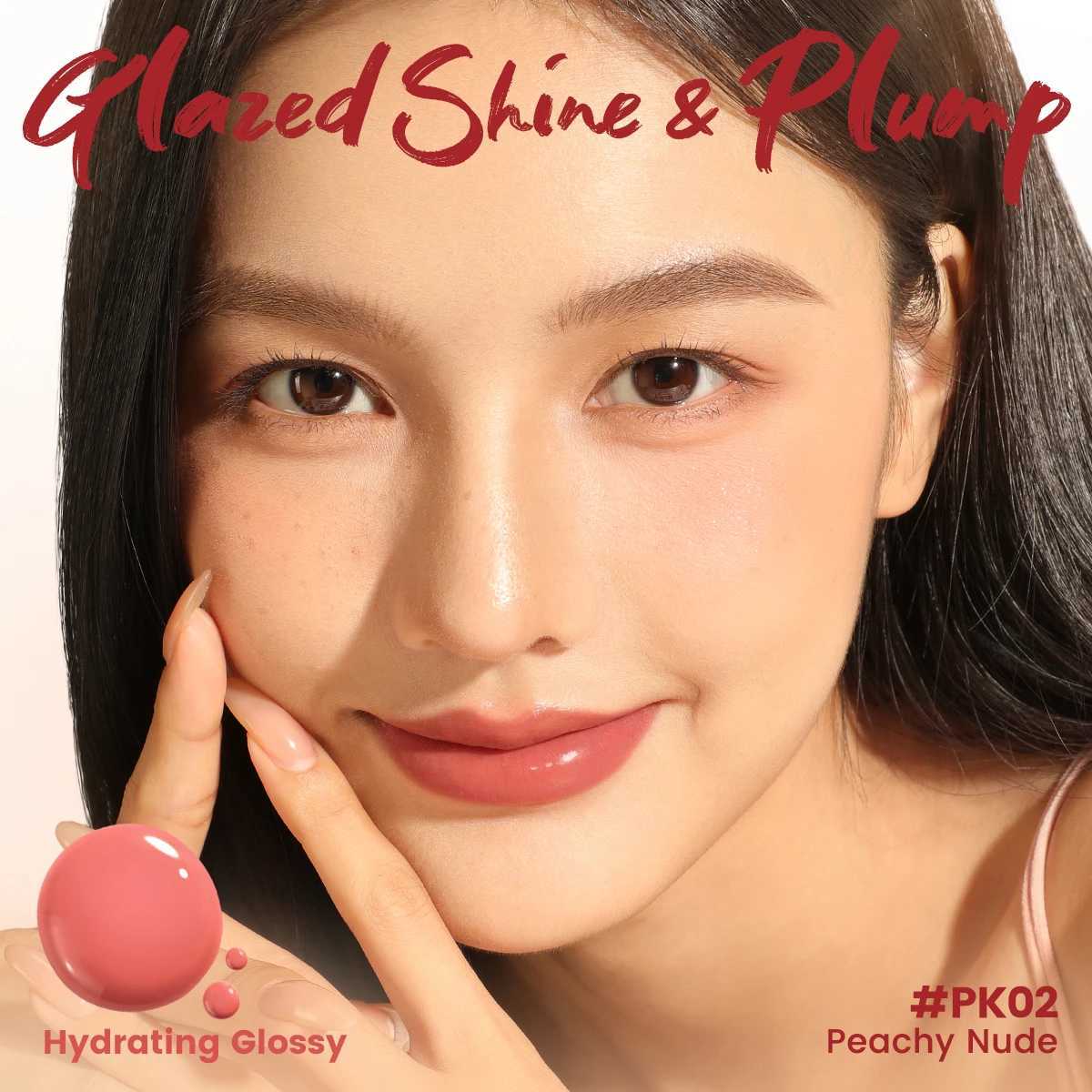 FOCALLURE Glazed Shine Liquid Lipstick Waterproof Lightweight Lip Glosses Transferproof Moisturizing Lip Tints Makeup CosmeticsW250219