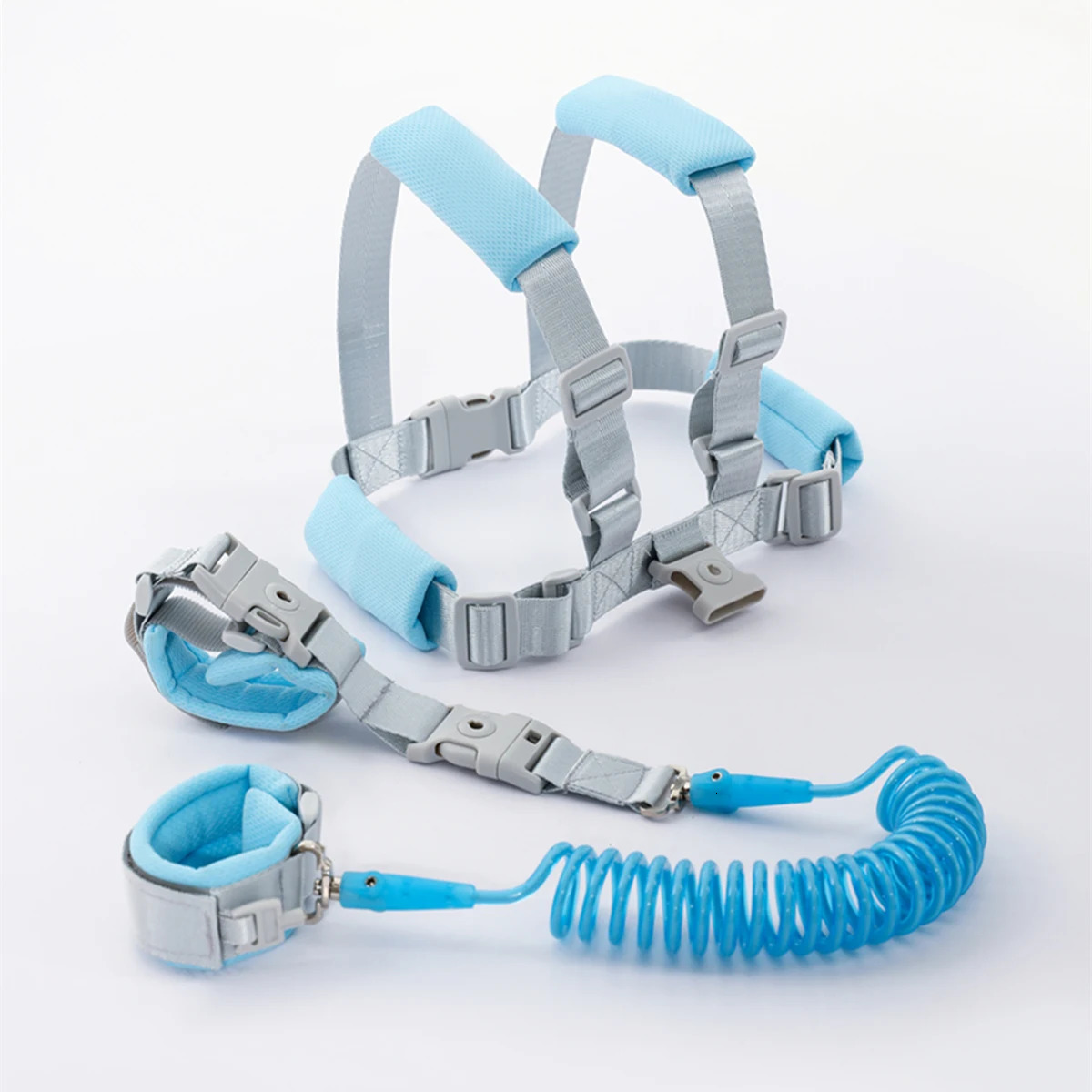 Infants and young childrens loss prevention belt traction rope Baby loss prevention bracelet 2m spring rope Walking baby safety 250219