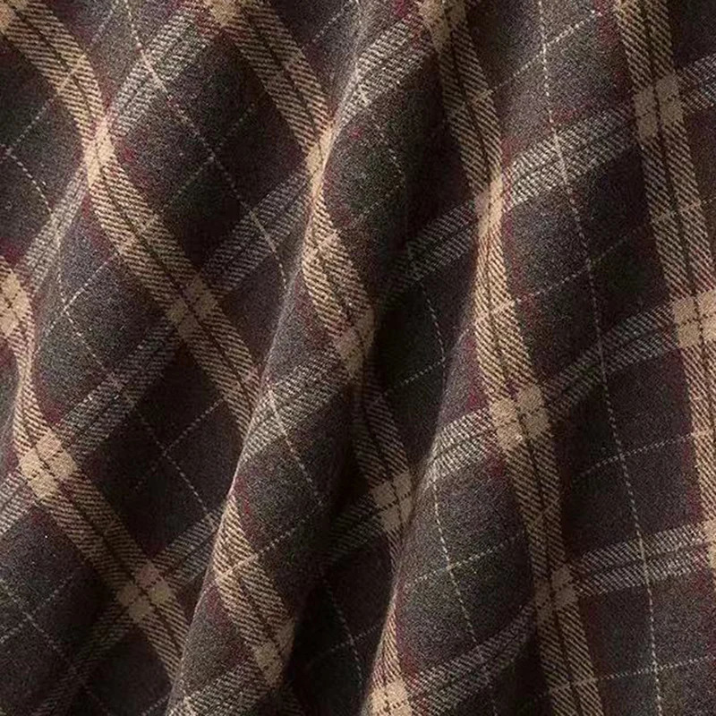 Rimocy Autumn Winter Woolen Skirt Women Korean Style Thick High Waist Long Woman A Line Pleated Plaid Female 250213