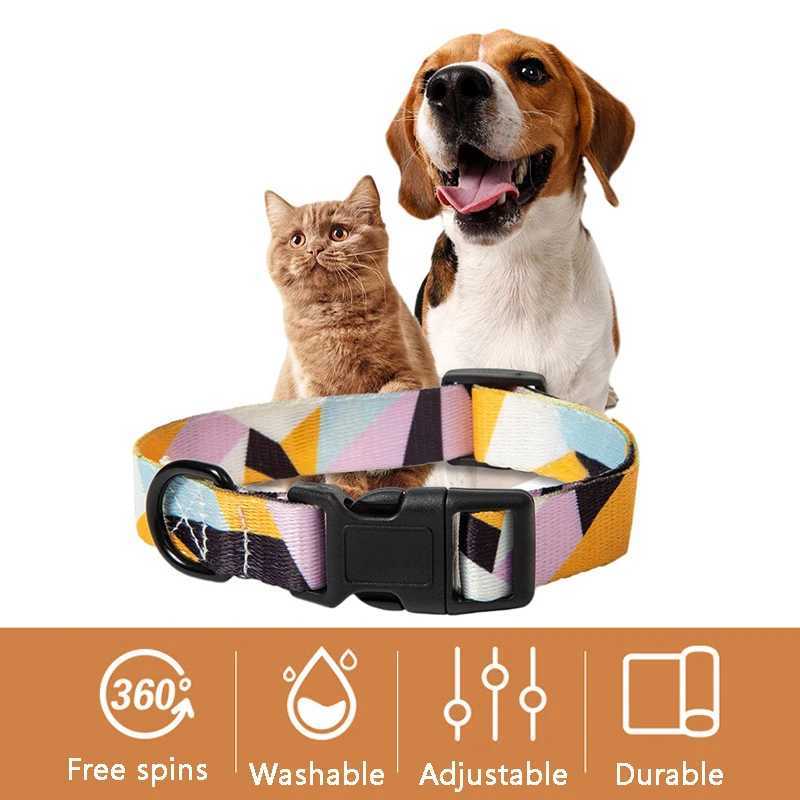 Bohemia Style Dog Collar and Leash Set for Small Medium Large Dogs Adjustable Puppy Cat Walking Collars Pet Supplies AccessoriesXJ250218