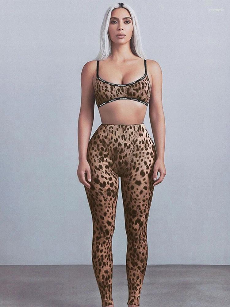 Women's Two Piece Pants Weird Puss Summer Sexy 2 Set Women Tracksuit Sporty Camisole Vest Leggings Skinny Activity Fit Stretch Streetwear