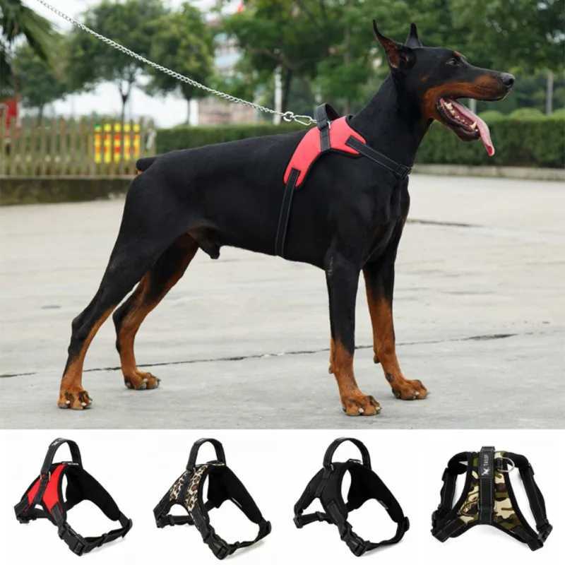 Adjustable Dog Harness Pet Large Dog Walk Out Harness Vest Collar Hand Strap for Small Medium Large Dogs Pets AccessoriesXJ250218