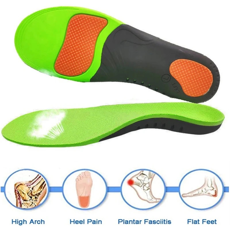 EVA Orthopedic Shoes Sole Insoles For feet Arch Foot Pad XO Type Leg Flat Elastic Shock Absorption Comfortable 250219