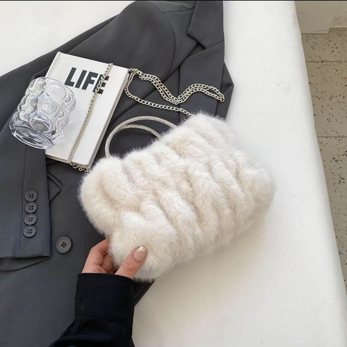 Winter for Women 2025 New Korean Ins Trend Fashion Plush Small and Western Style Single Shoulder Women's Bag #swissmilitary