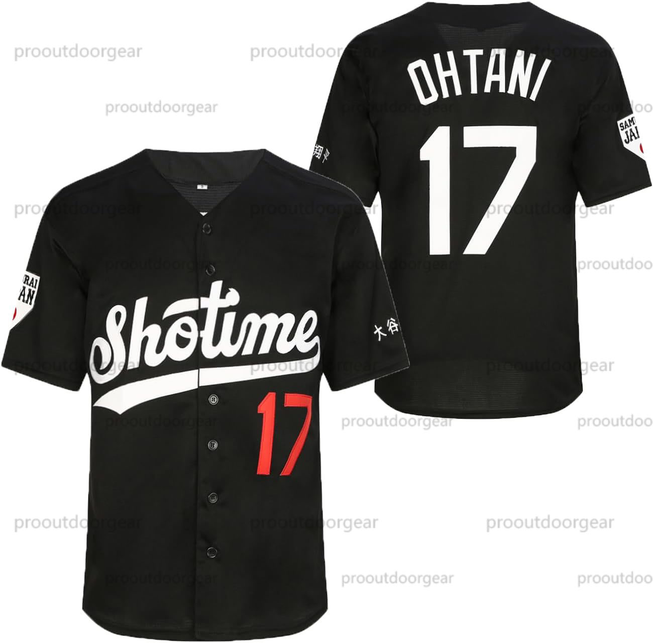 #17 Ohtani Japanese Baseball Jerseys Men's 90S Hip Hop Japan Baseball Jerseys Sports Shirt Stitched