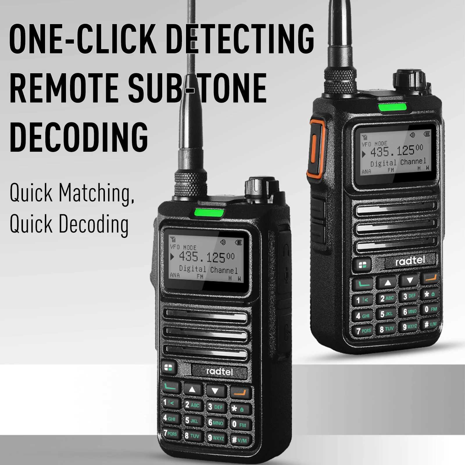 Radtel RT-4D DMR Radio Digital Walkie Talkie Dual Mode Analog Two Way Radio Dual Time Slot Ham Radio 1024 ChannelsXJ250219