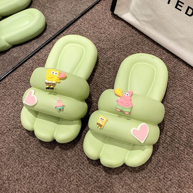2025 hot new free shipping designer slippers for womens home slippers pink green yellow white Cute cartoon anti slip and anti odor soft bottom home sl