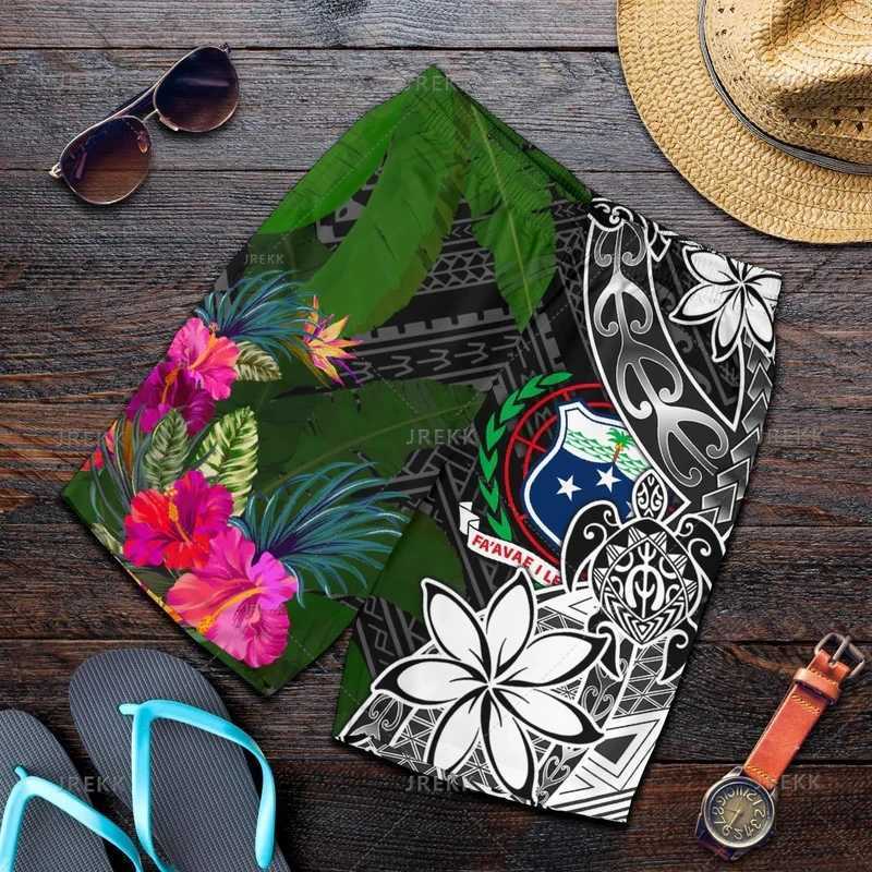 Men's Shorts Vintage 3D Samoa Emblem Print Beach Shorts Kid Fashion Streetwear Board Shorts Unisex Cool Swimming Shorts Mens Swimming Trunks z250