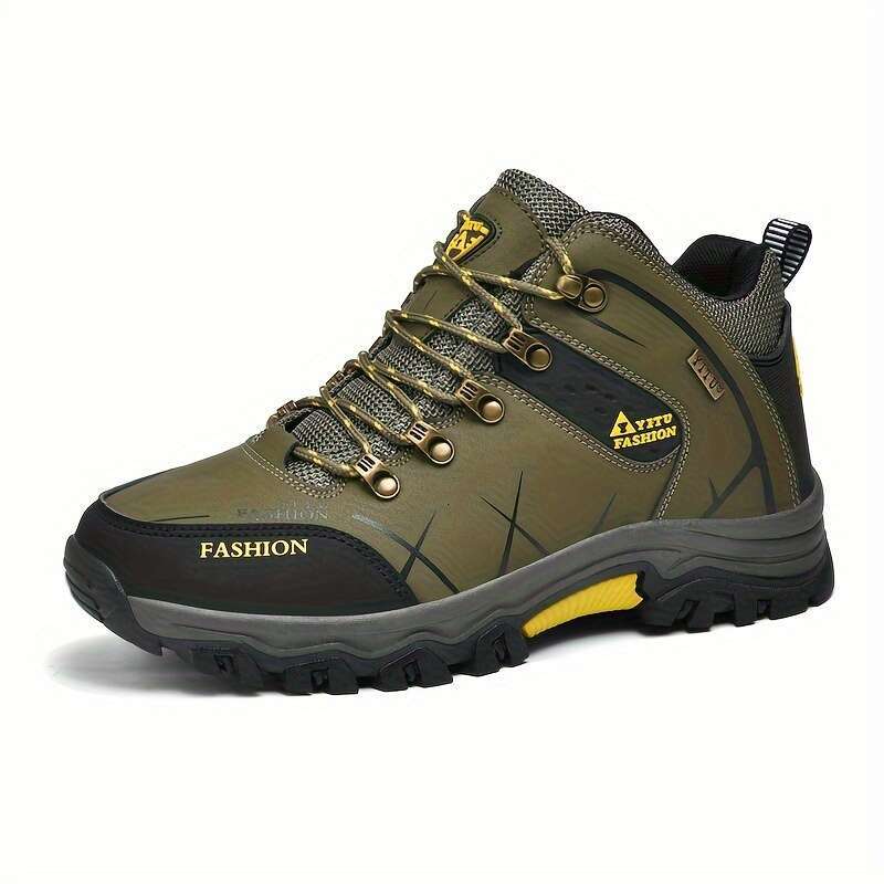 Four Seasons Leisure Mountaineering Shoes - Non slip Comfortable Outdoor Shoes, Lace up Design and Breathable Me sh ing