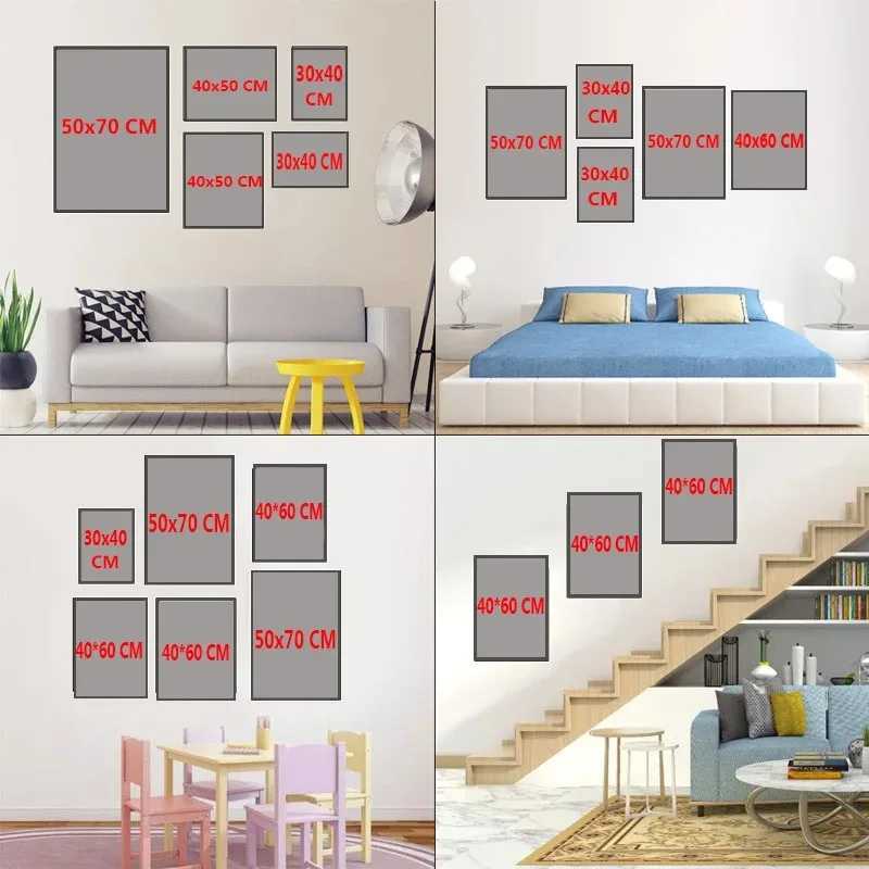 Sports venue canvas football field cricket sports wall art Nordic posters and printed cartoon images Y250218