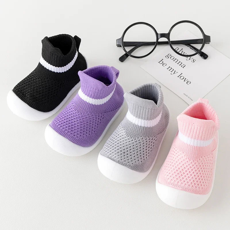 Toddler Baby Summer Mesh Breathable First Walker Pure Color Girls Boys 0-3T Non-Slip Casual Shoes Lightweight Sneakers Sandals 250219