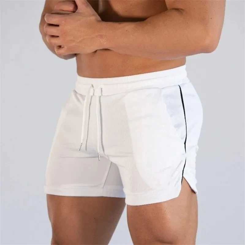 Mesh Fitness Rope Mens New Muscle Beach Pants Solid Color Quick Dry Sports Slim Three-minute Shorts W250219