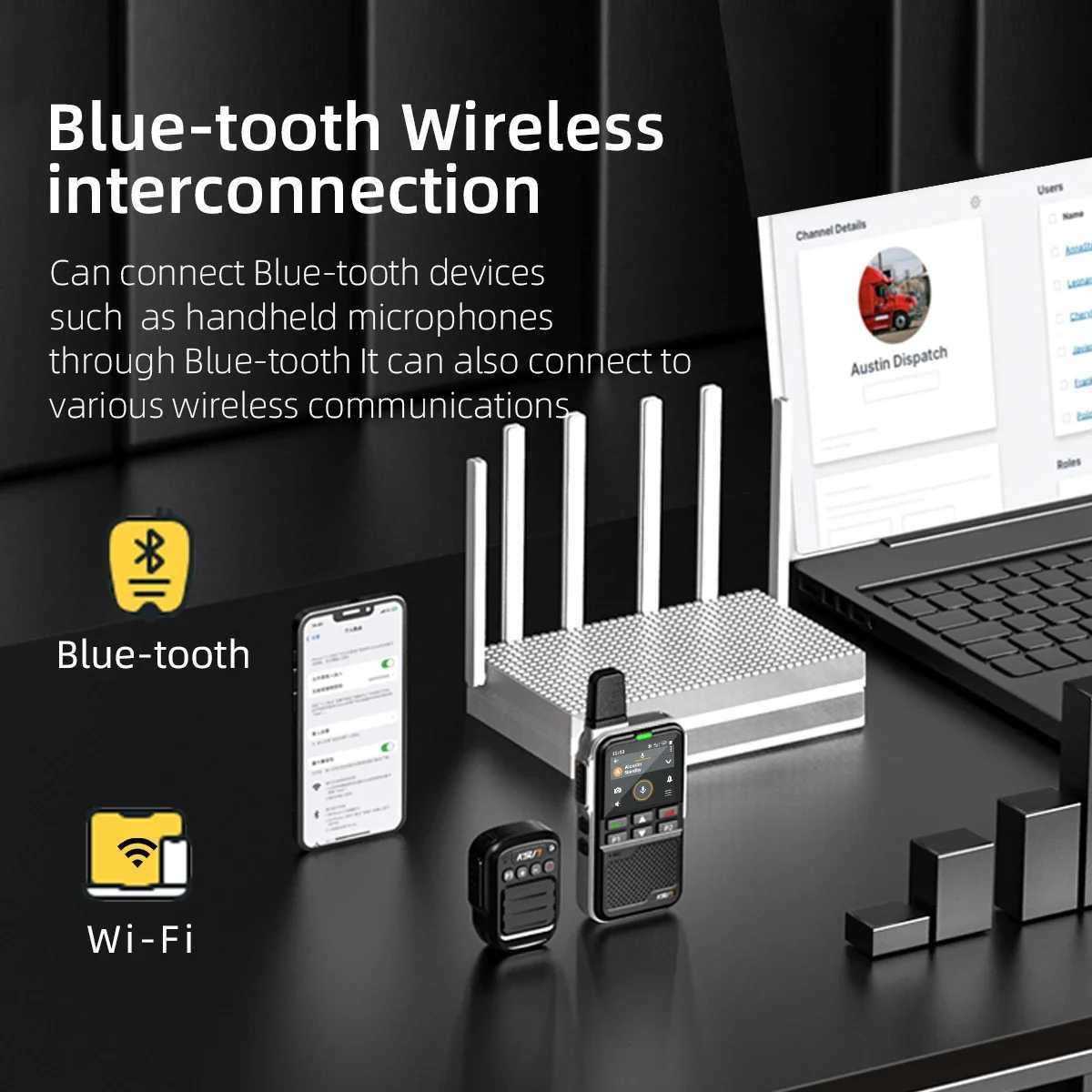 KSUN ZL38 POC 4G Wifi Radio e-tooth Two Way Radio Long Range 200km Walkie Talkie Compatible Zello APPXJ250219