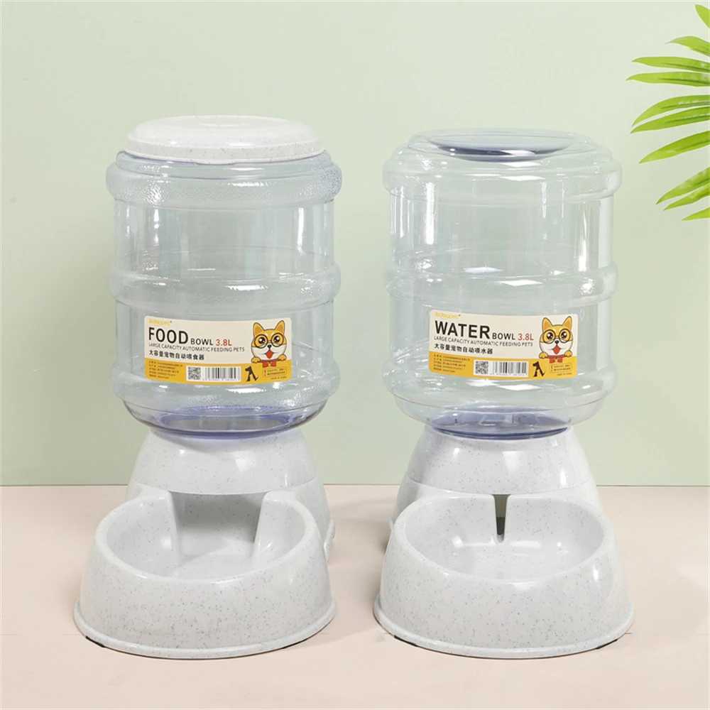 Dog Feeders Pet Feeder Water Feeder Automatic Feeder Cat Dog Large Capacity Feeding Pet Supplies Cat Food Bowl Dog Food Bowl H250218