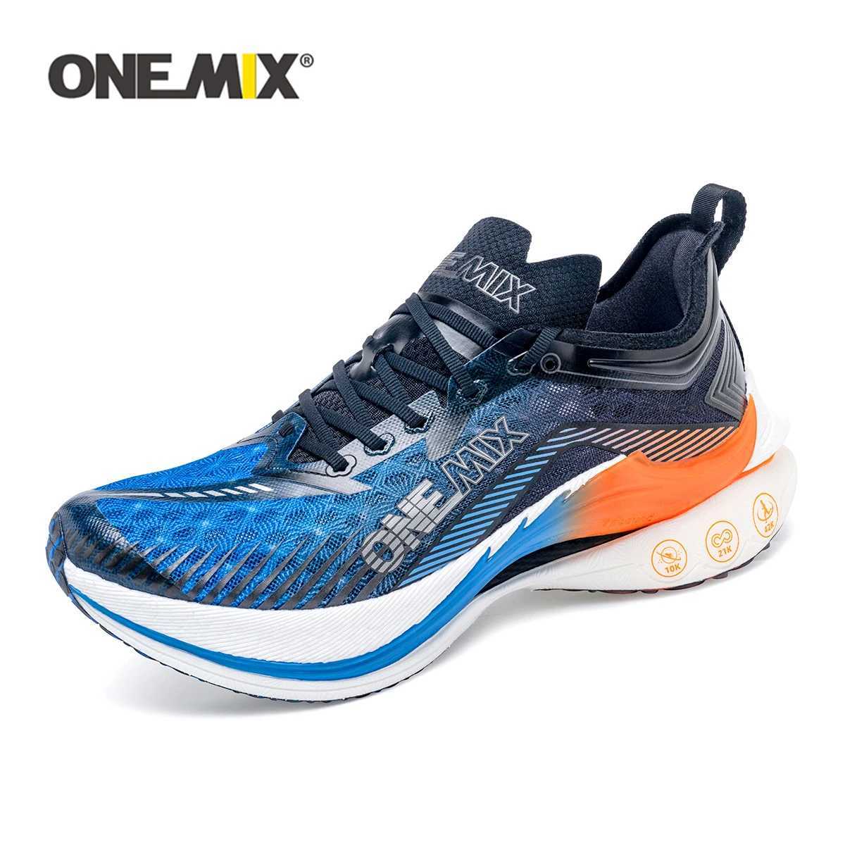 ONEMIX 2024 Pace Beam Marathon Running Shoes for Men Anti-slip tra-light Rebound Athletic Carbon Plate Sport Shoes SneakersC250325