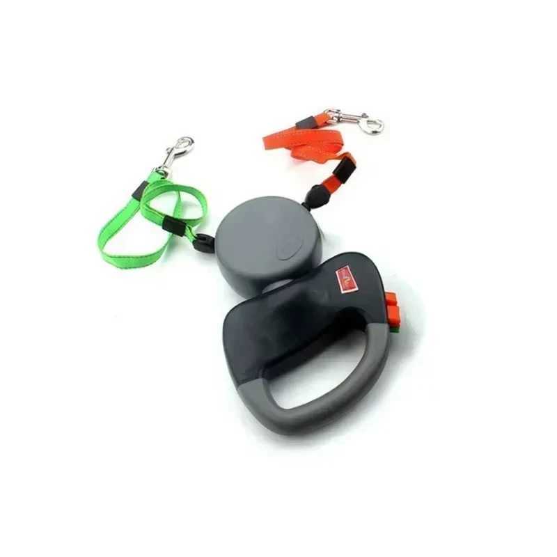 3M Double Head Dog Leash Pet Double Head Leash Automatic Retractable Leash One Tow Two Double Head Leash Dog SuppliesXJ250218